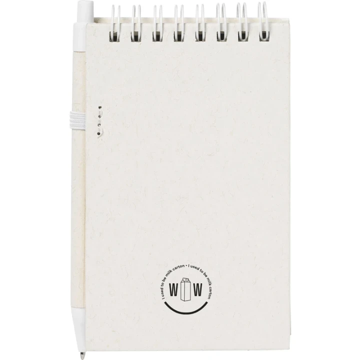 Milk carton notebook approx A6