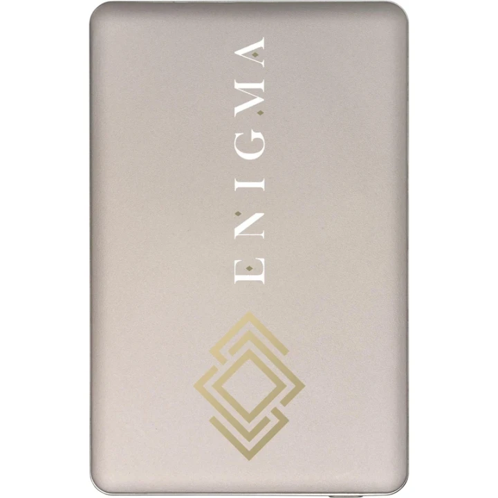 Wireless recycled aluminium power bank 5,000mAh