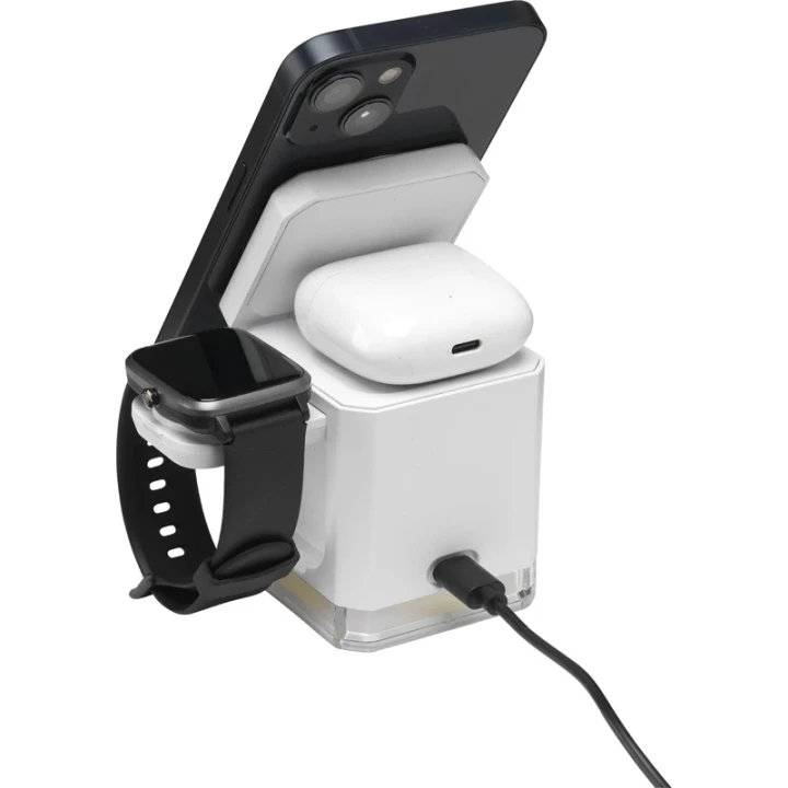 Cube 3-in-1 recycled ABS charging stand
