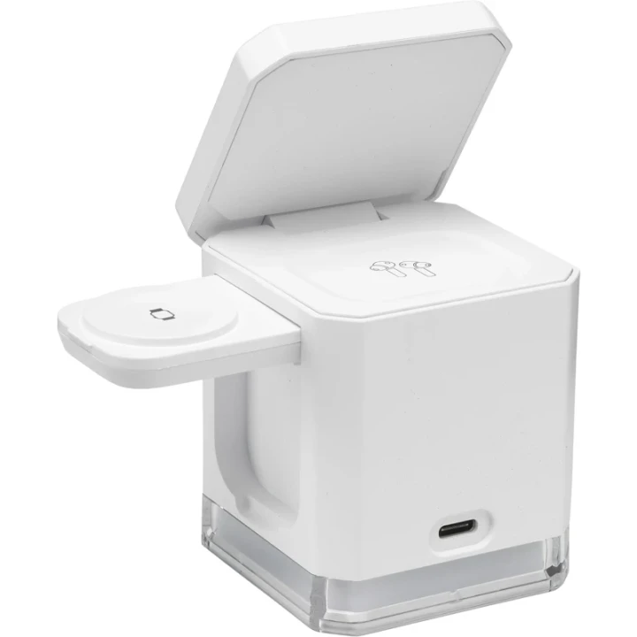 Cube 3-in-1 recycled ABS charging stand