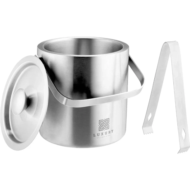 Double walled ice bucket