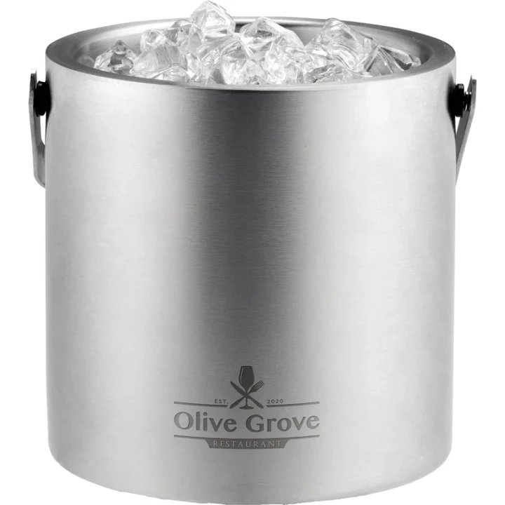 Double walled ice bucket