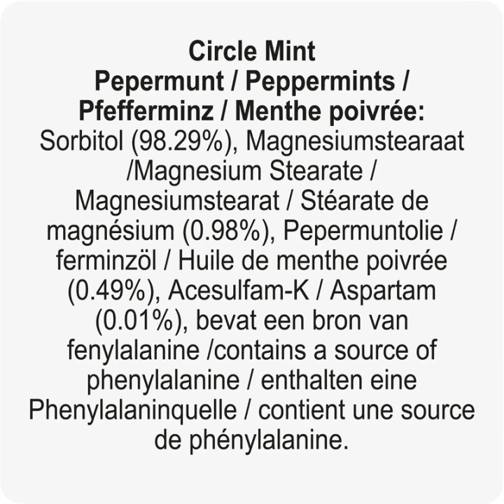 Round mint card