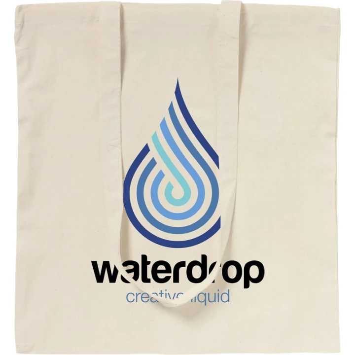 Long handle cotton shopper 135gsm/3.98oz