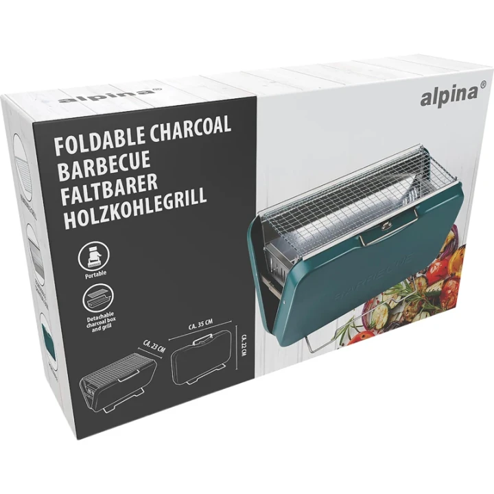 Portable charcoal BBQ