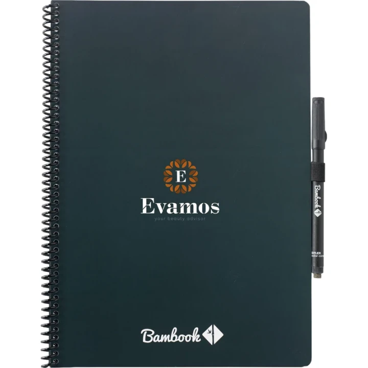 Bambook notebook with pen loop approx A4