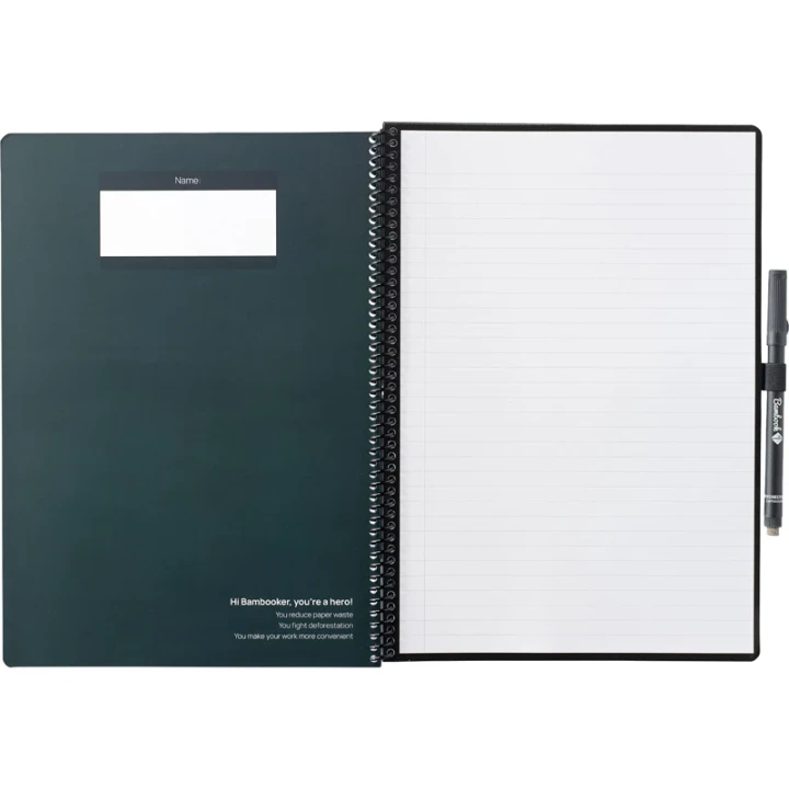Bambook notebook with pen loop approx A4