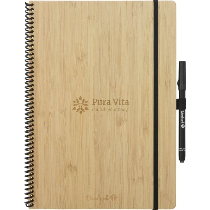 Bambook notebook with pen loop approx A5