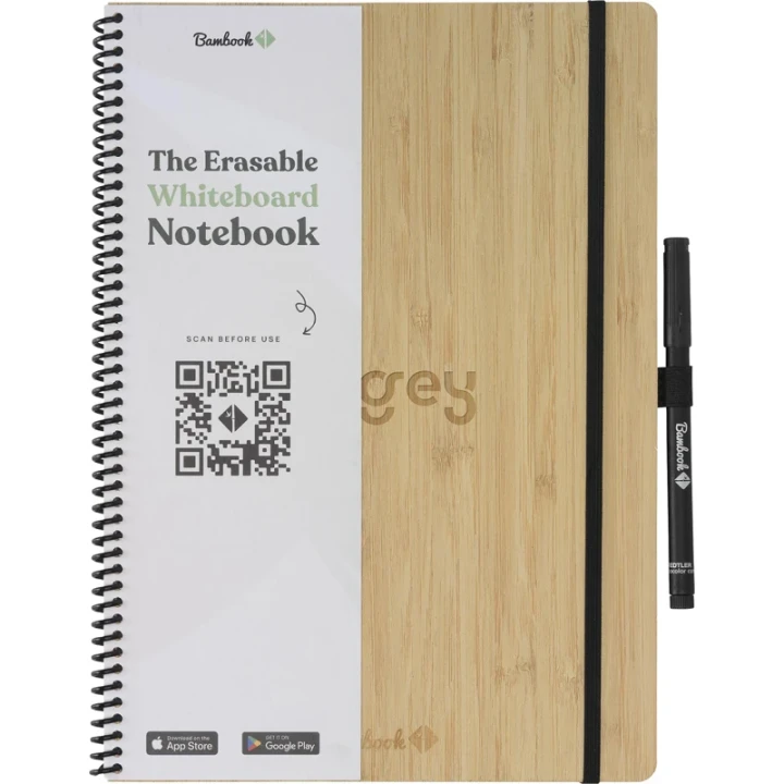 Bambook notebook with pen loop approx A5