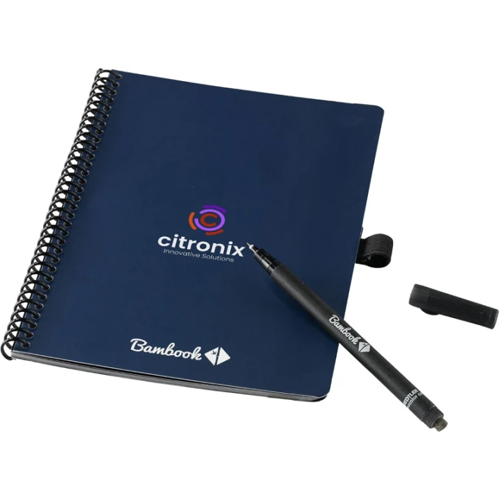 Bambook notebook with dot grid paper & pen loop approx. A5