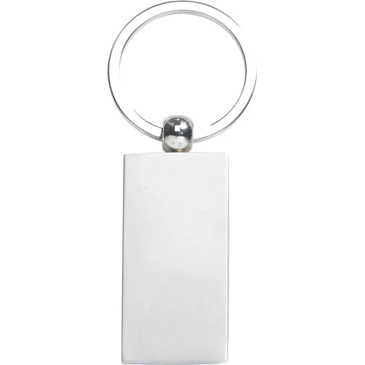 Midway Metal Keyring with beech wooden inlay
