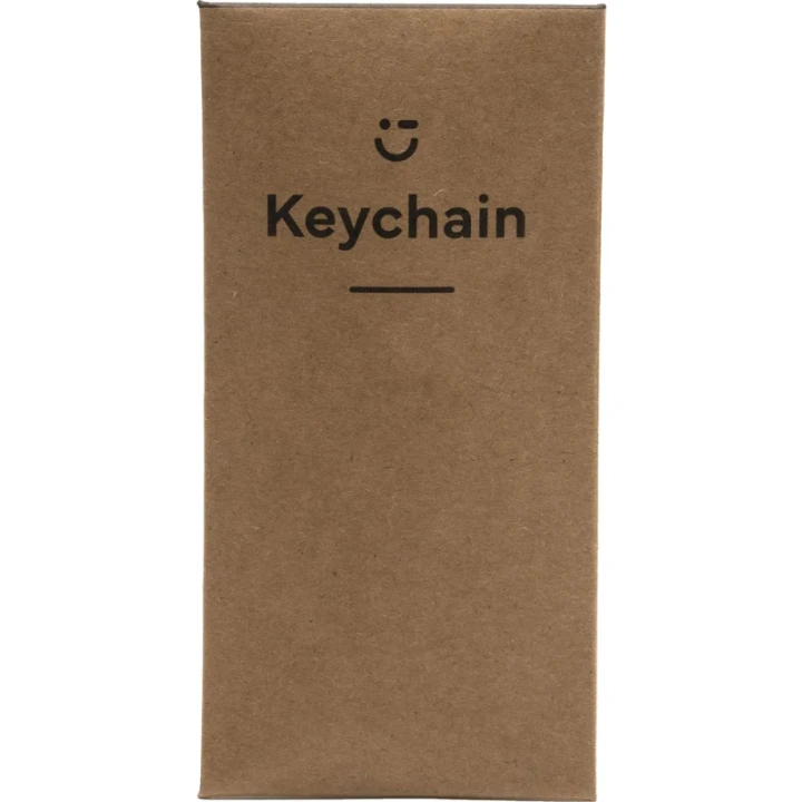 Midway Metal Keyring with beech wooden inlay