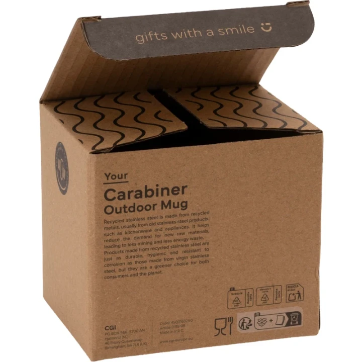 Carabiner double walled mug 220ml