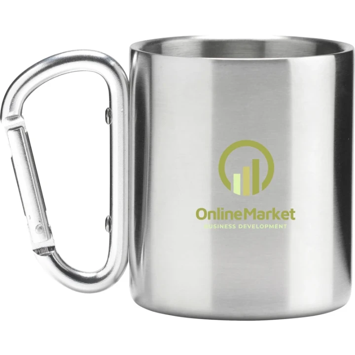 Carabiner double walled mug 220ml