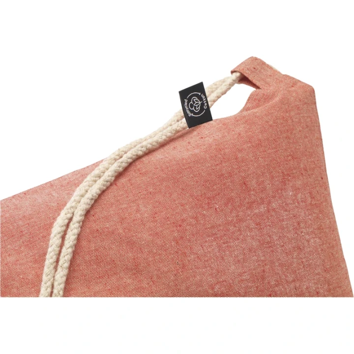 Recycled cotton drawstring bag 180 gsm/5.3oz