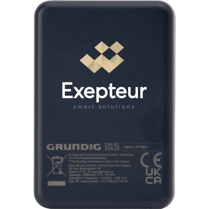Grundig wireless magnetic power bank 5,000mah