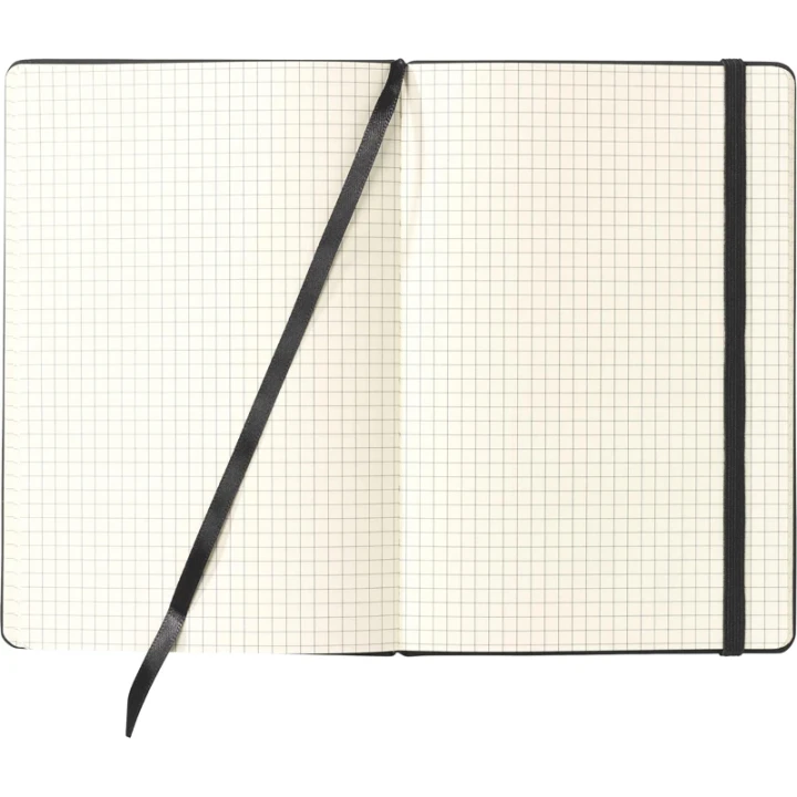Notebook with grid square pages approx A5