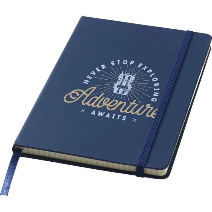 Notebook with grid square pages approx A5
