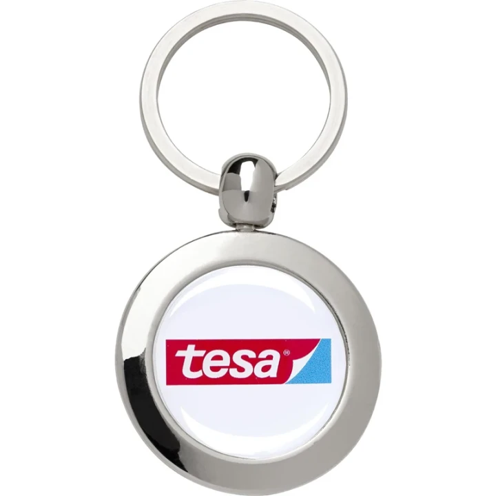 Round steel key ring