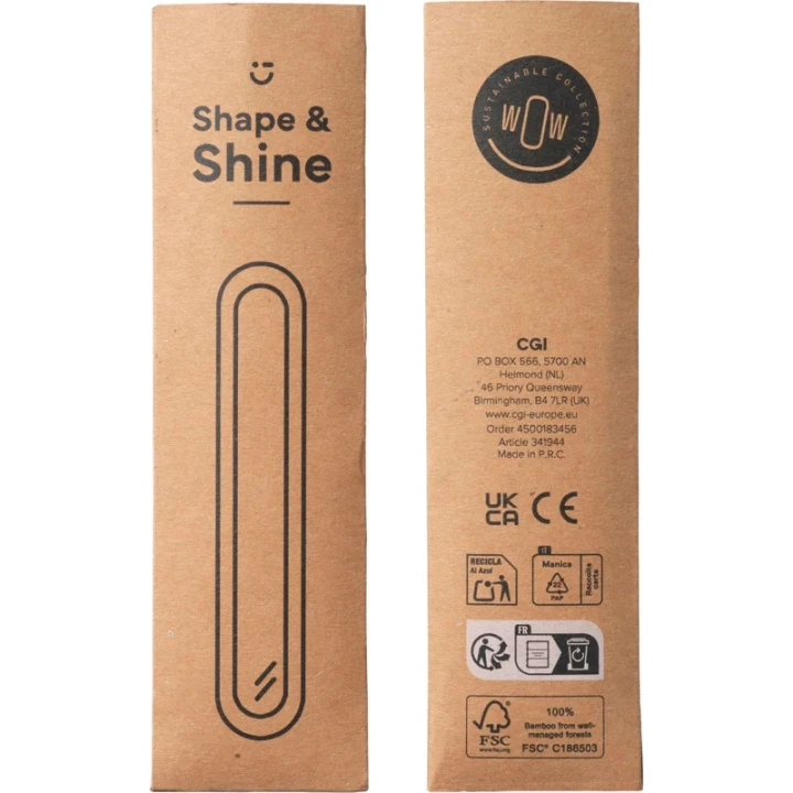 Bamboo nail file