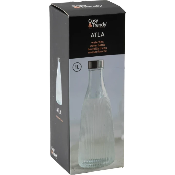 Cosy&Trendy Glass water bottle 1 litre