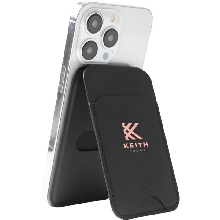 Valenta card wallet and MagSafe phone stand
