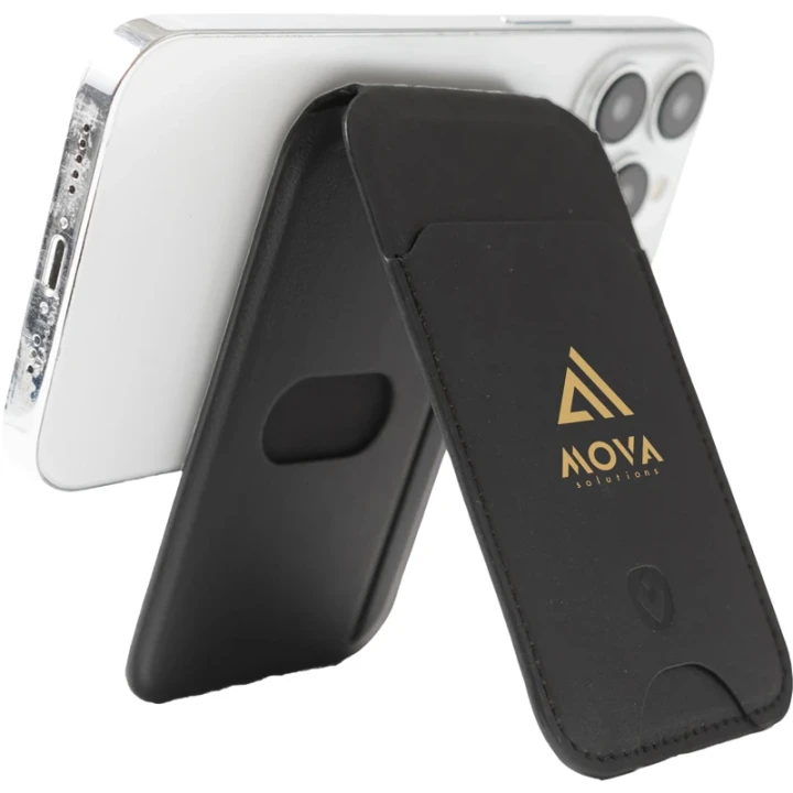 Valenta card wallet and MagSafe phone stand