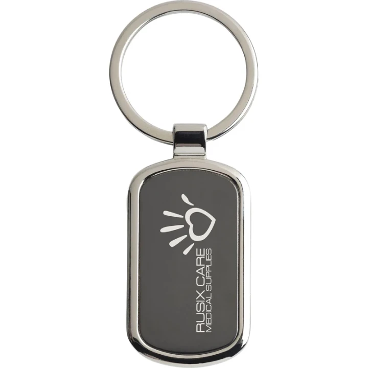 Rectangular Metal Keyring