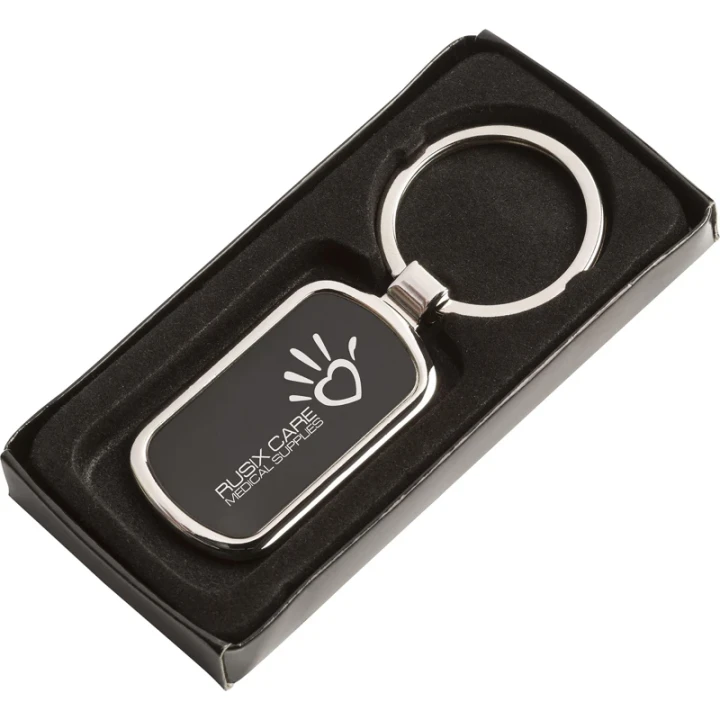 Rectangular Metal Keyring