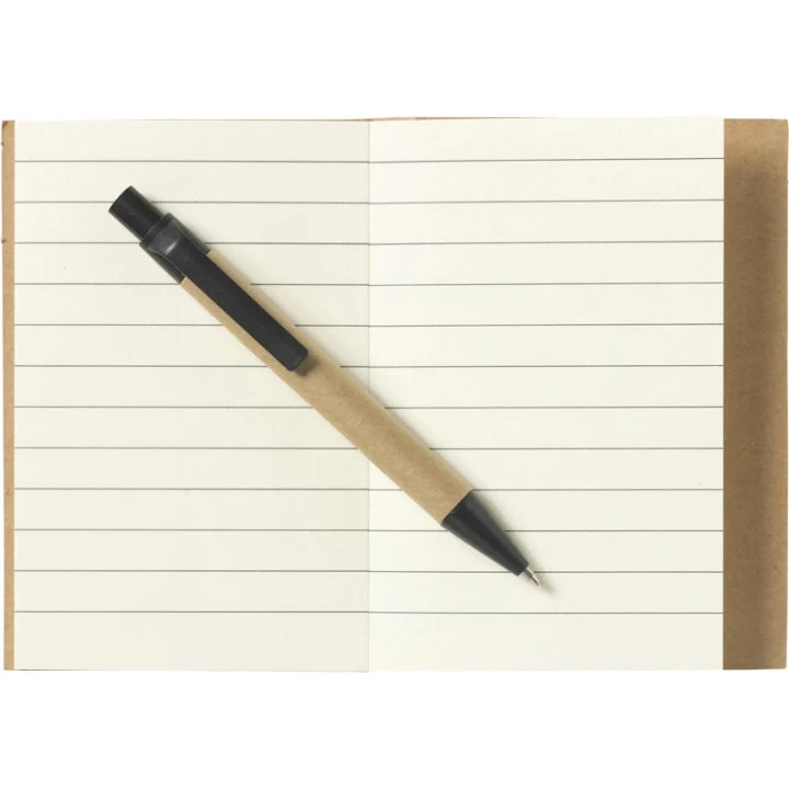 Recycled mini notebook and pen approx A7