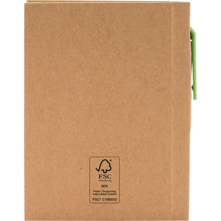 Recycled mini notebook and pen approx A7