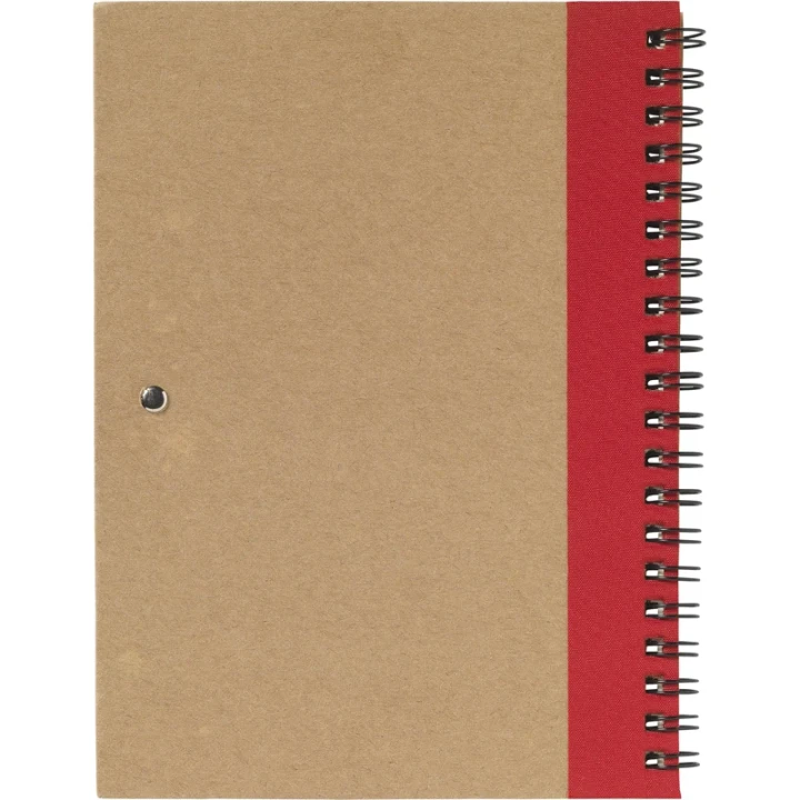 Recycled notebook and pen approx A5