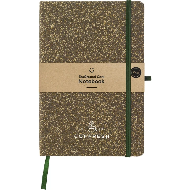 Tea and cork notebook approx A5
