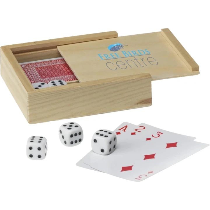 Dice and card game