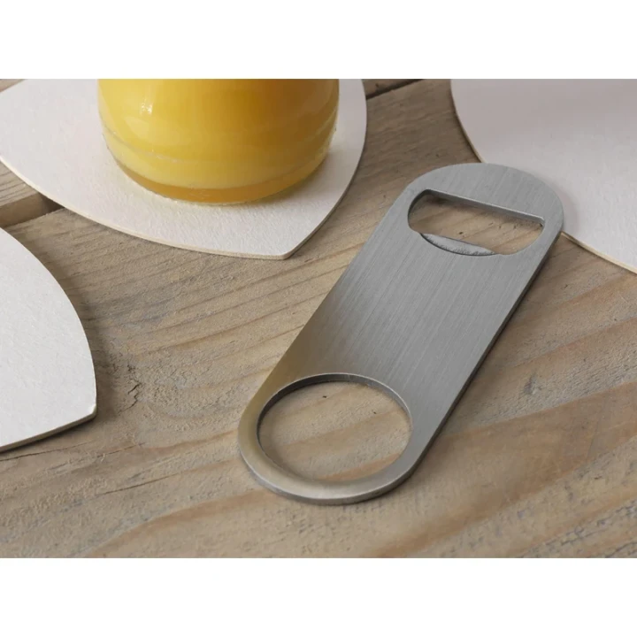Metal bottle opener