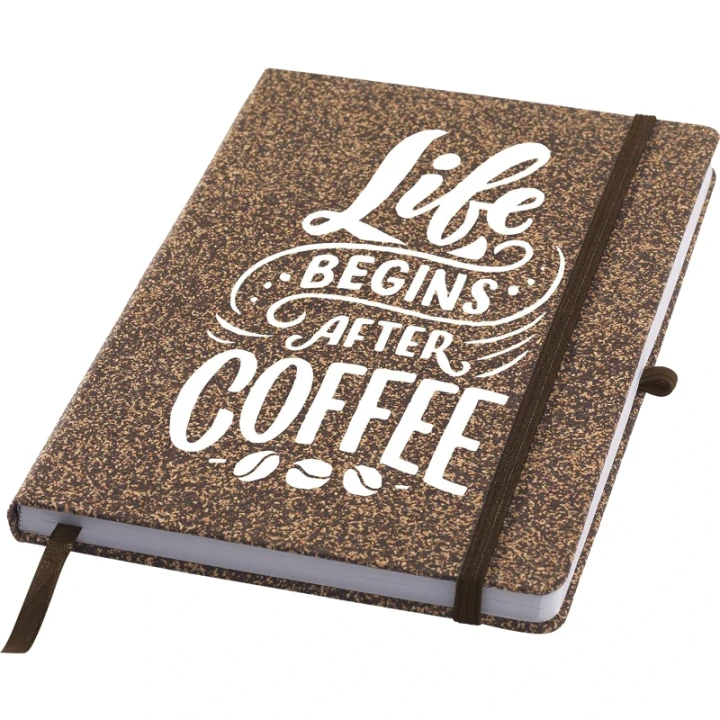 Coffee and cork notebook approx A5
