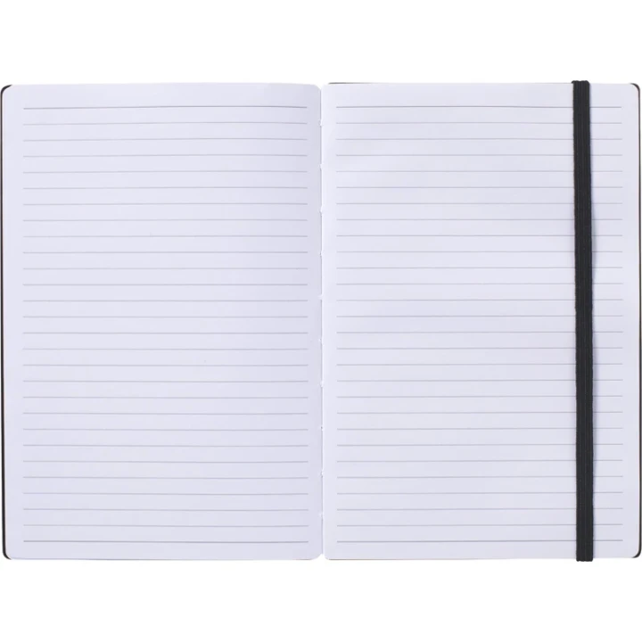 Bamboo cover notebook with naked spine approx A5