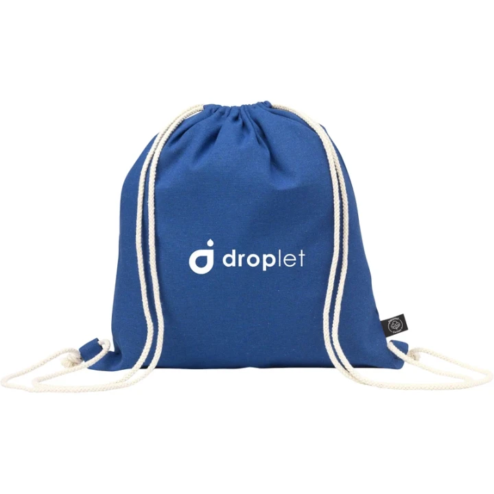 Recycled drawstring backpack 150gsm/4.42oz