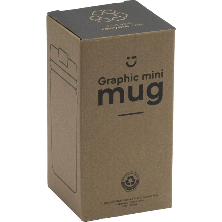 Mini recycled steel mug 250ml