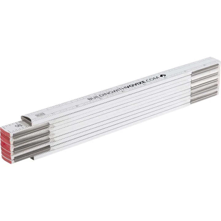 Wooden folding ruler