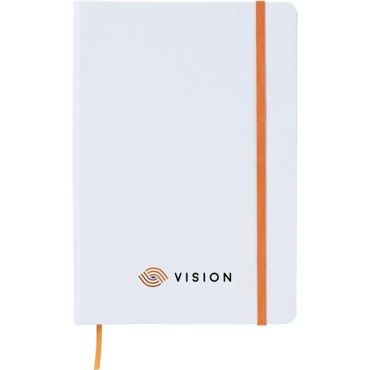 White cover notebook approx A5