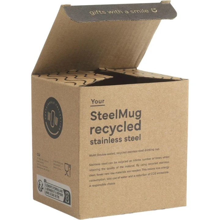 Recycled steel mug 220ml