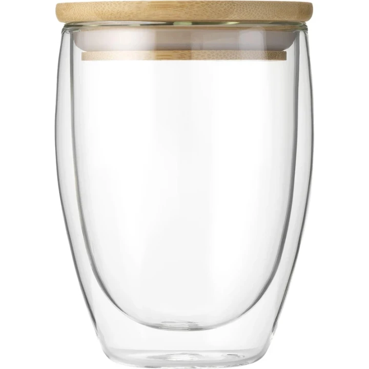 Double-walled glass cup 350ml