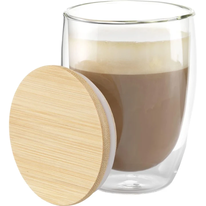 Double-walled glass cup 350ml