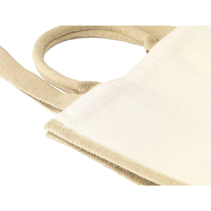 Organic jute and  cotton bag 320gsm/9.4oz