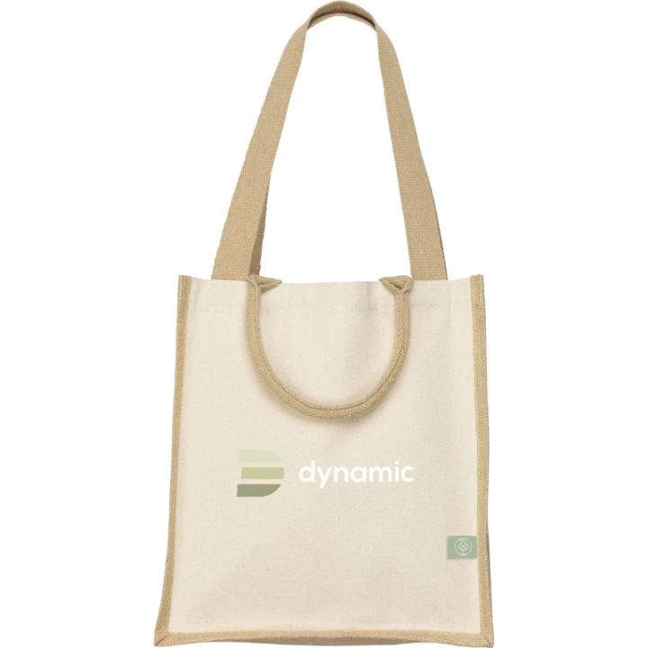 Organic jute and  cotton bag 320gsm/9.4oz