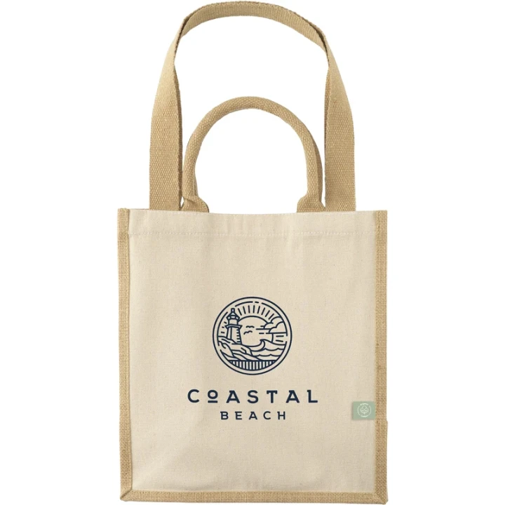 Organic jute and  cotton bag 320gsm/9.4oz