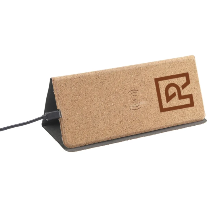 Cork wireless charging mousepad