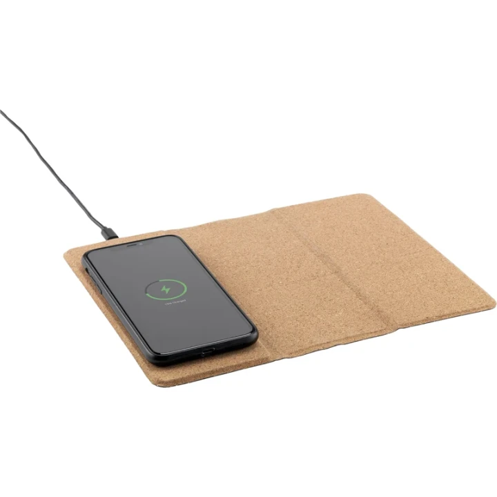Cork wireless charging mousepad