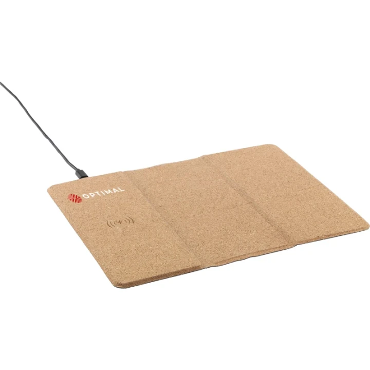 Cork wireless charging mousepad